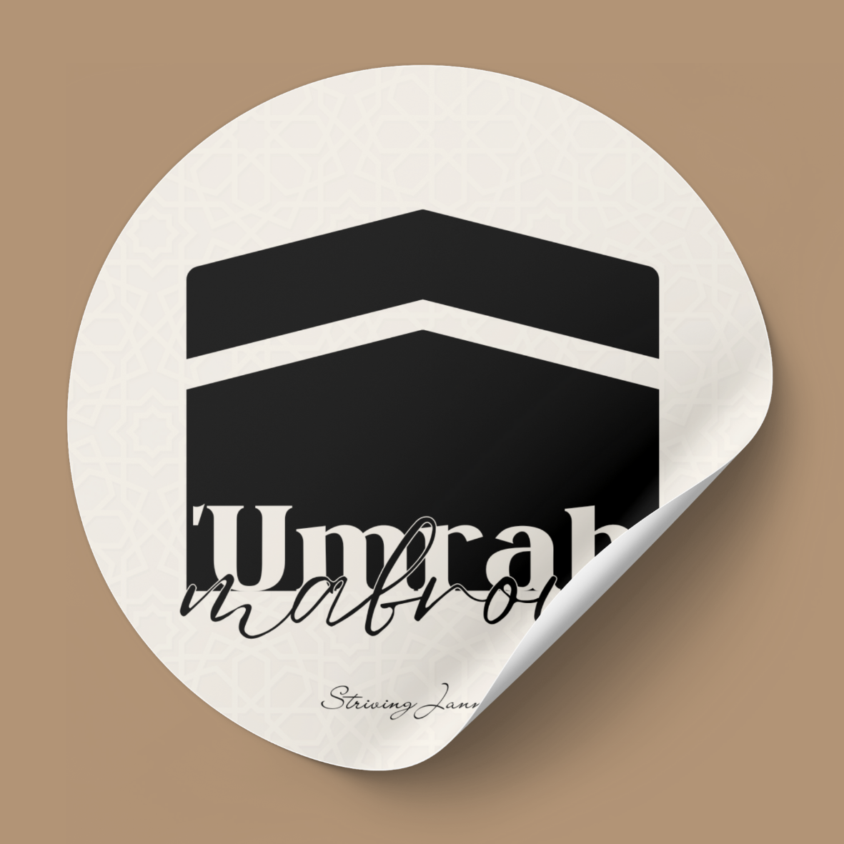 Striving Jannah umrah umra oemrah mabrour mabrur mabroura sticker zamzam
