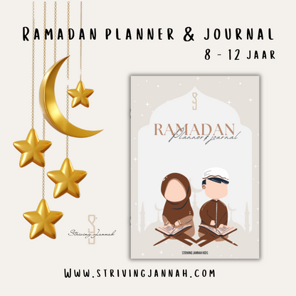 Ramadan planner & journal kinderen 8-12 jaar