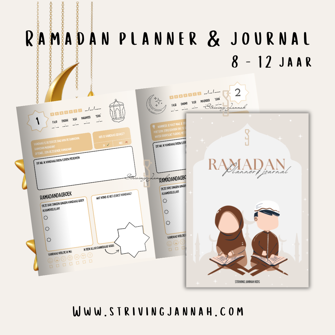 Ramadan planner & journal kinderen 8-12 jaar