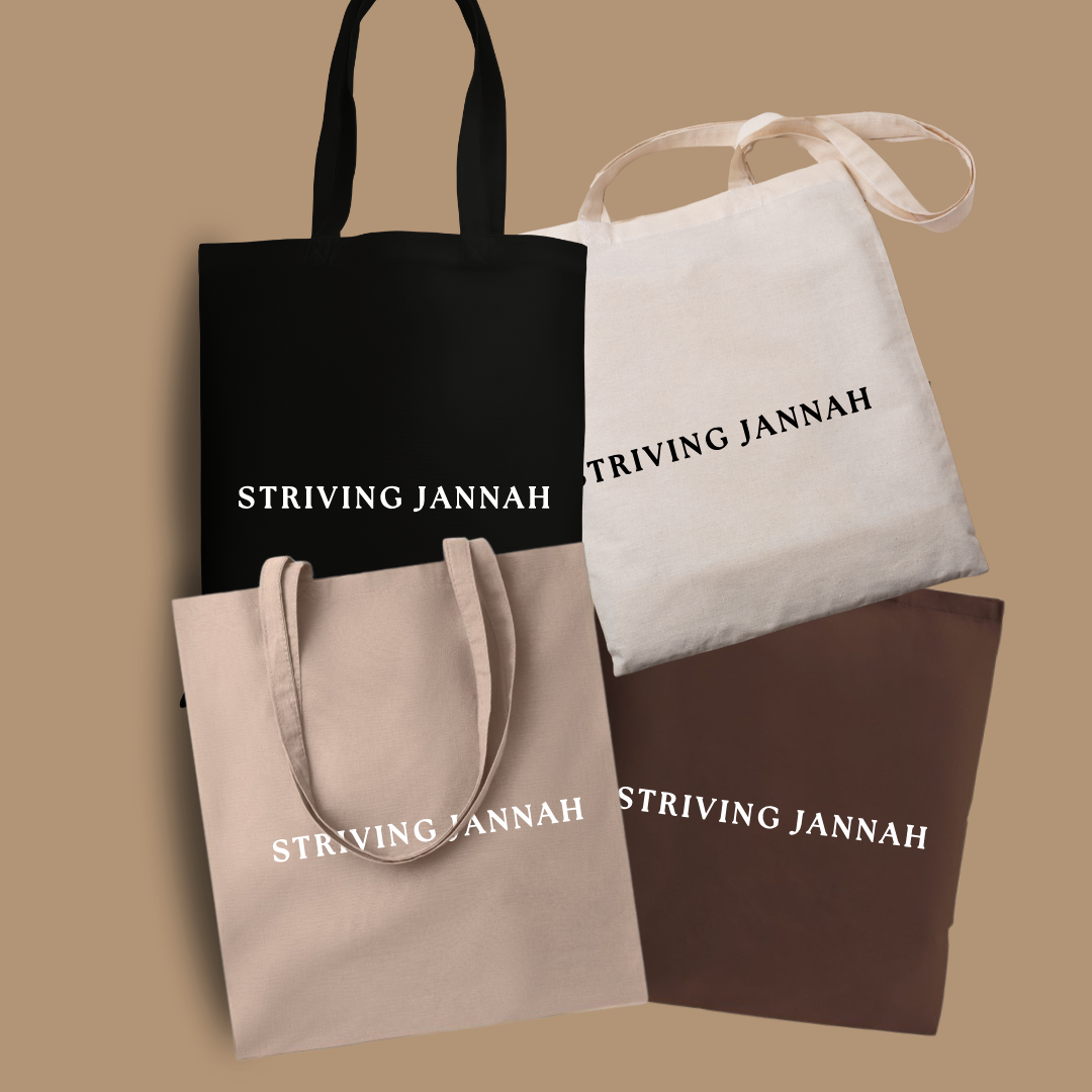 Striving Jannah totebag