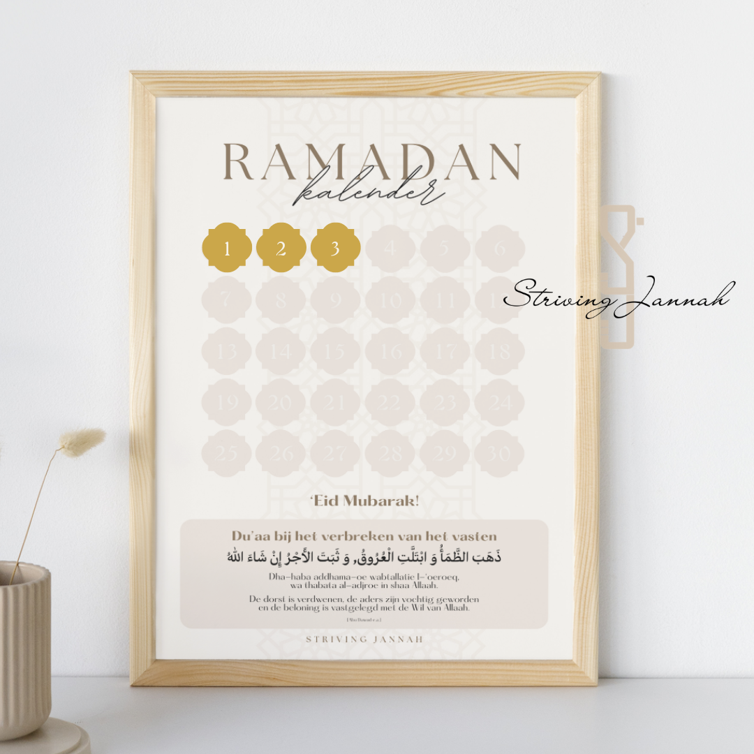 Ramadan poster met stickers