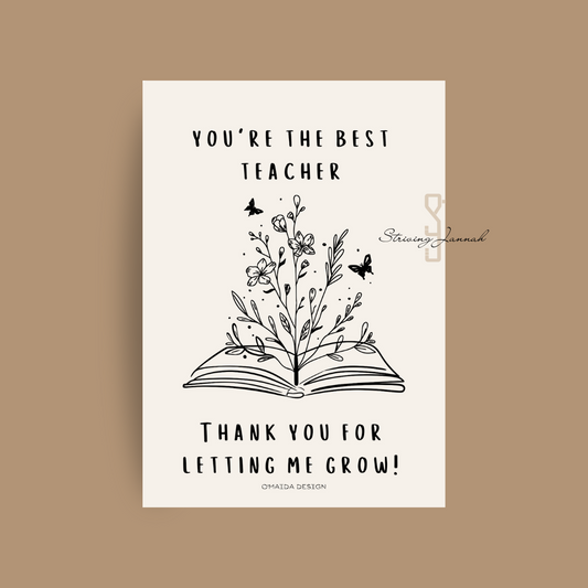 Thank you teacher - kaart
