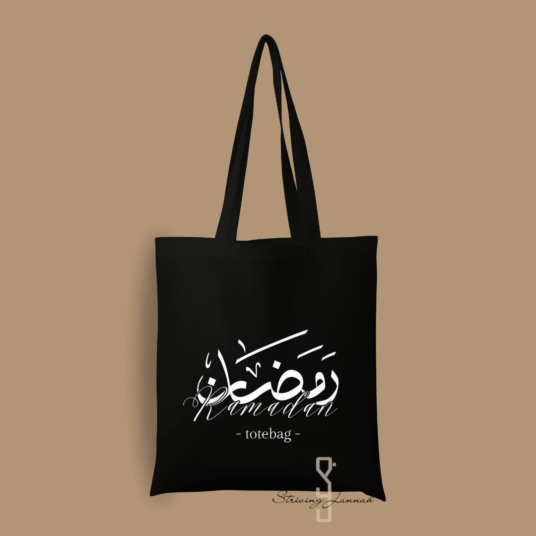Ramadan totebag zwart 