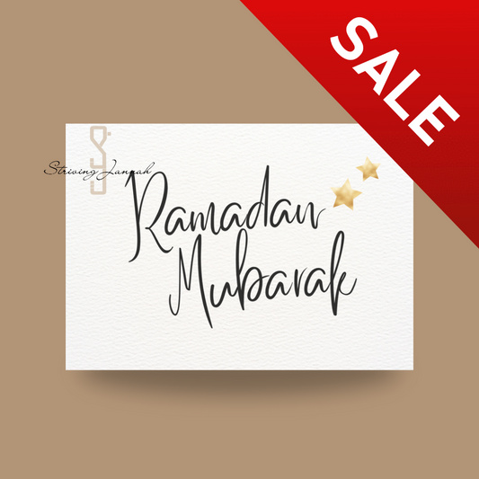 Kaart: "Ramadan Mubarak"