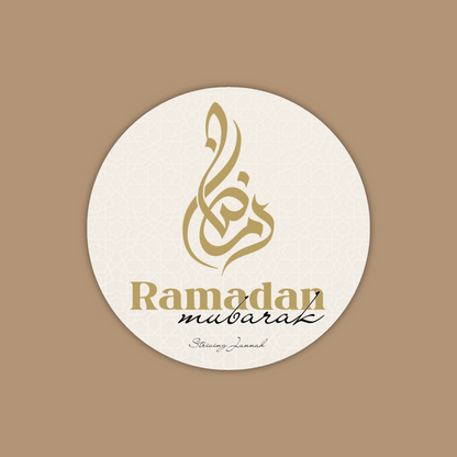 10 stickers Ramadan Mubarak (5cm)