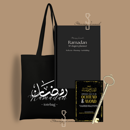 Combinatiedeal: Ramadanset met Ramadanplanner, -totebag, -pen en adhkar boekje