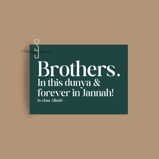 Wenskaart: Brothers