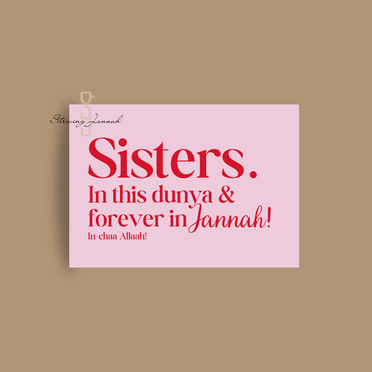 Wenskaart: Sisters