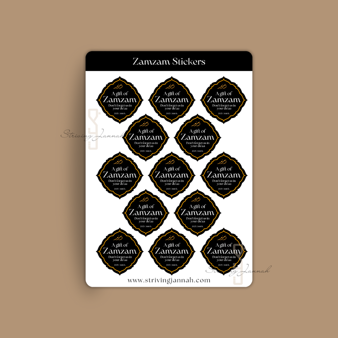 Zamzamstickers "A gift of zamzam"