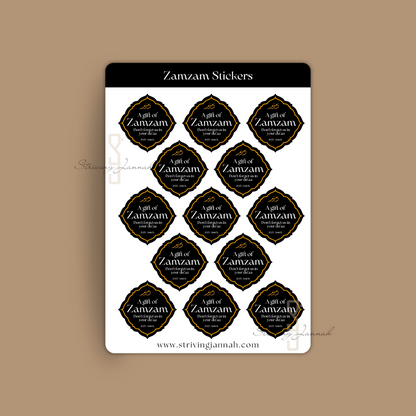 Zamzamstickers "A gift of zamzam"