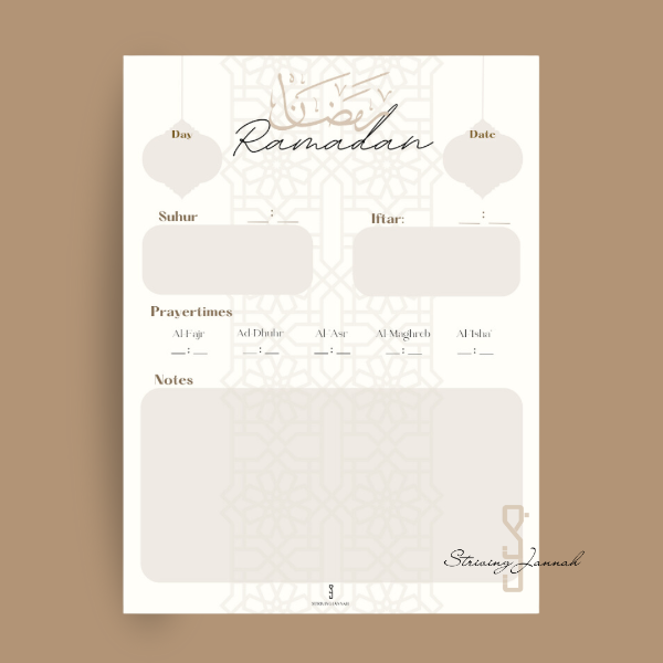 Magnetische Ramadan dagplanner whiteboard