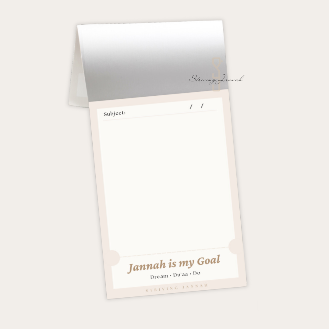 Notitieblok "Jannah is my goal"