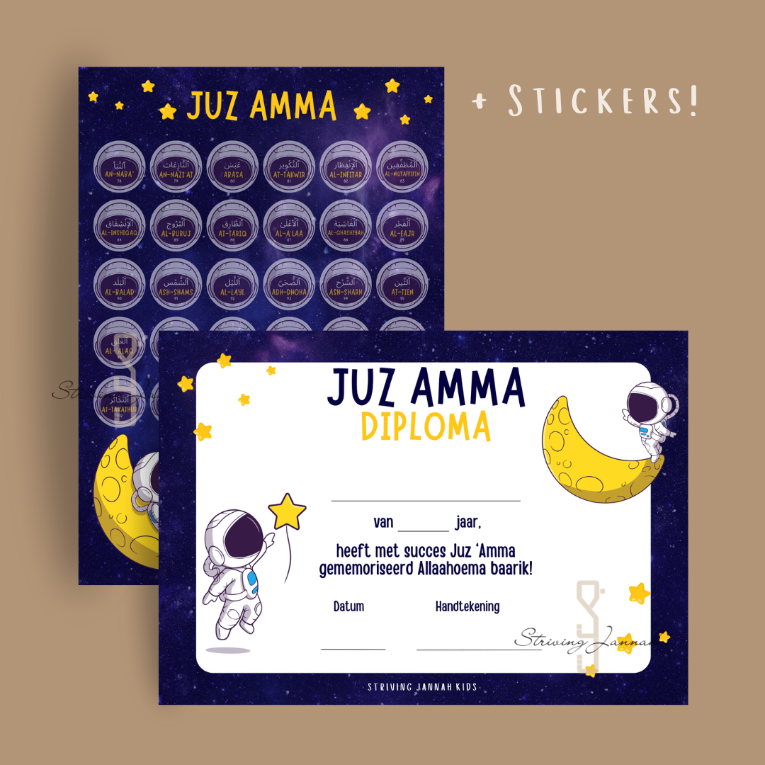 Striving Jannah juz amma tracker jongens cadeau moslim jongen