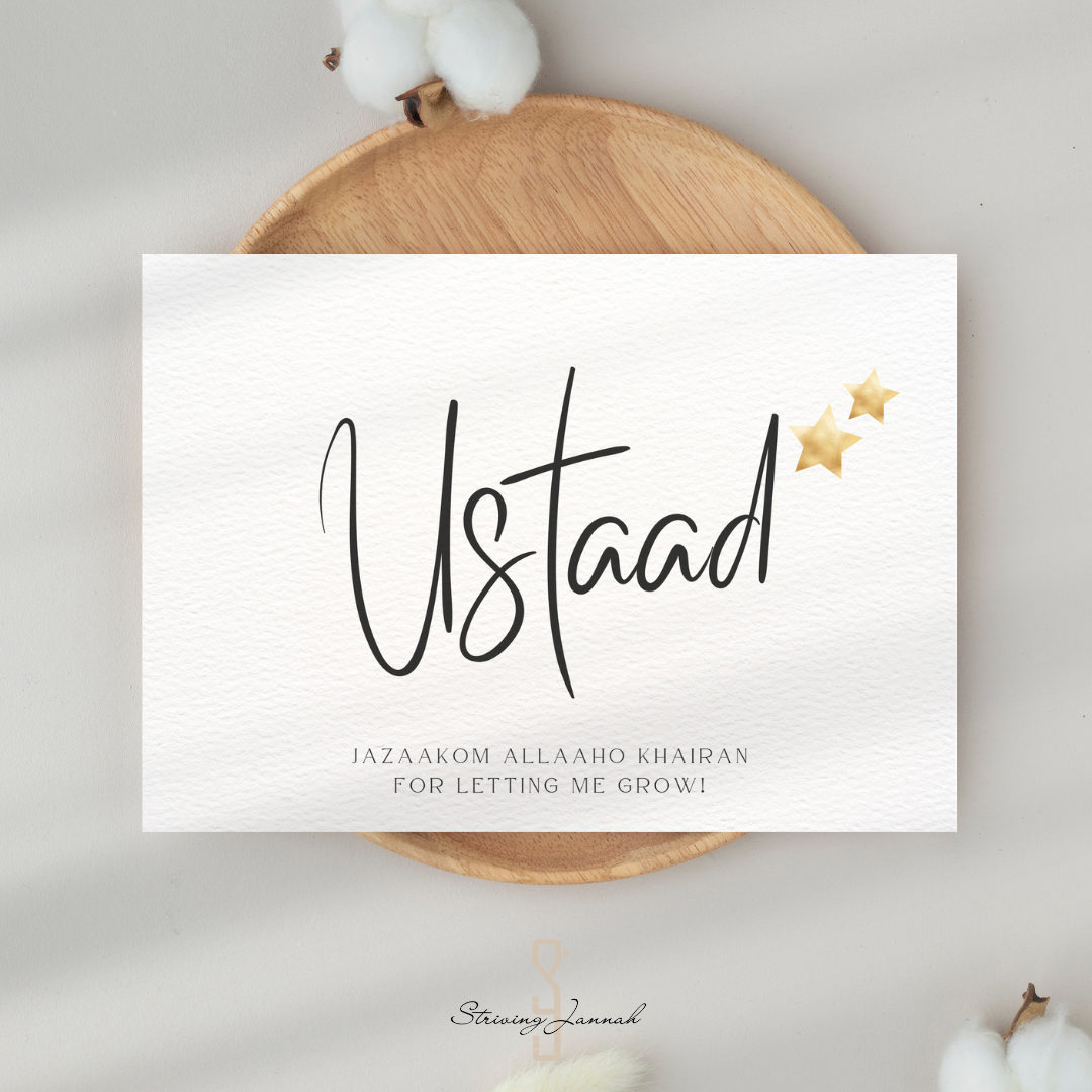 Wenskaart: Ustaad