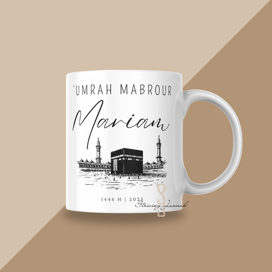 Gepersonaliseerde hadj of 'Umrah mok met naam
