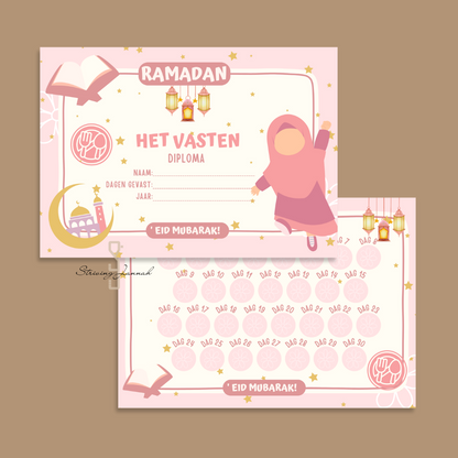 Striving Jannah ramadan aftelkalenderen diploma kinderen Meisje