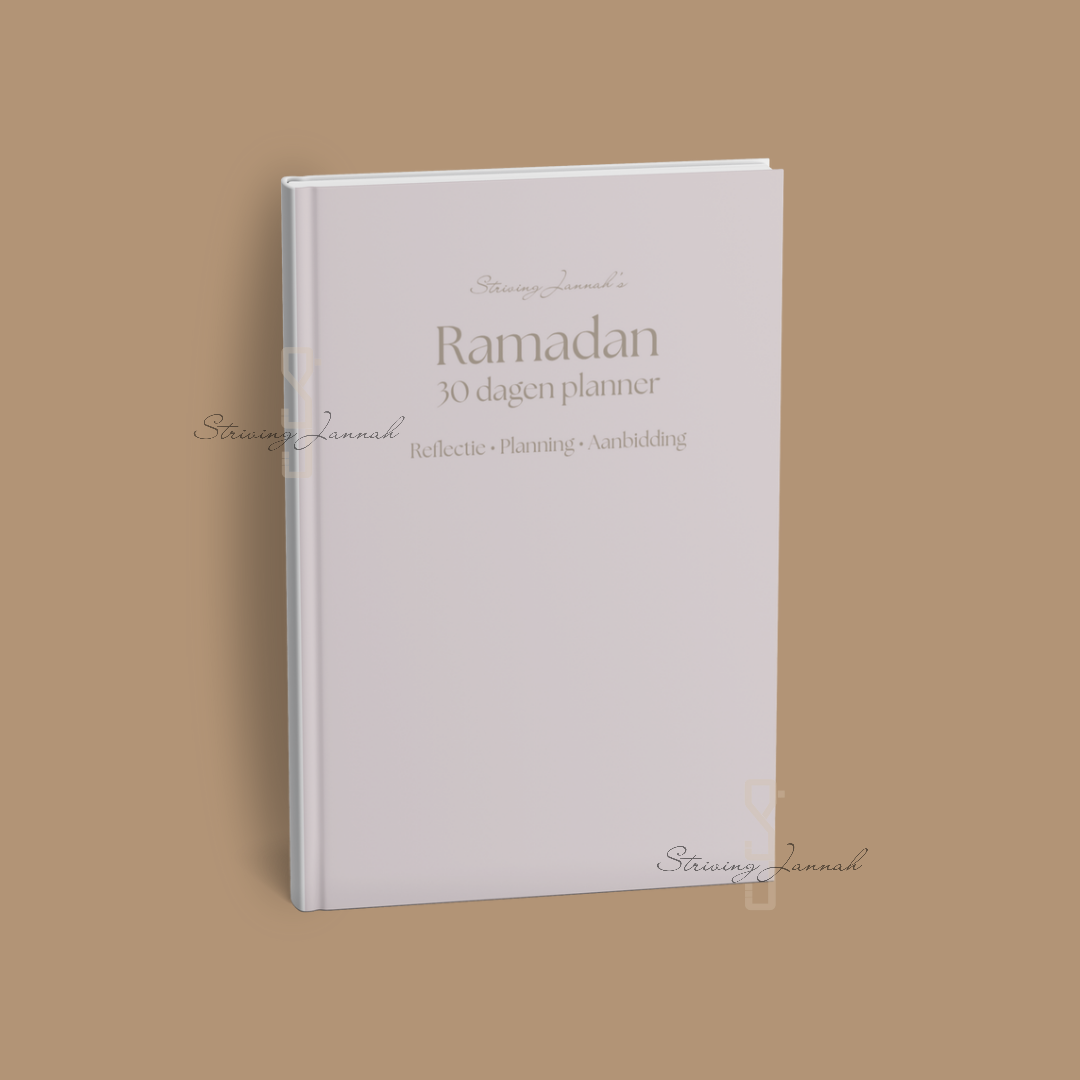 Striving Jannah ramadanjournal ramadan 30 dagen planner ramadanplanner hardcover 2025 