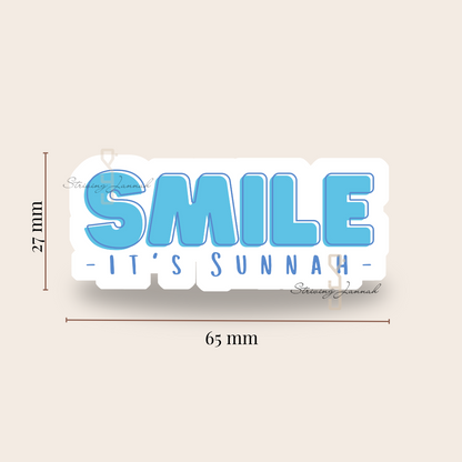 Vinyl sticker "Smile, it's sunnah"