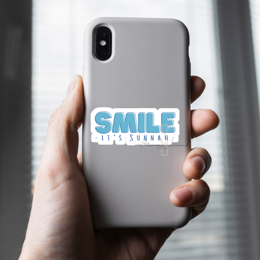 Vinyl sticker "Smile, it's sunnah"