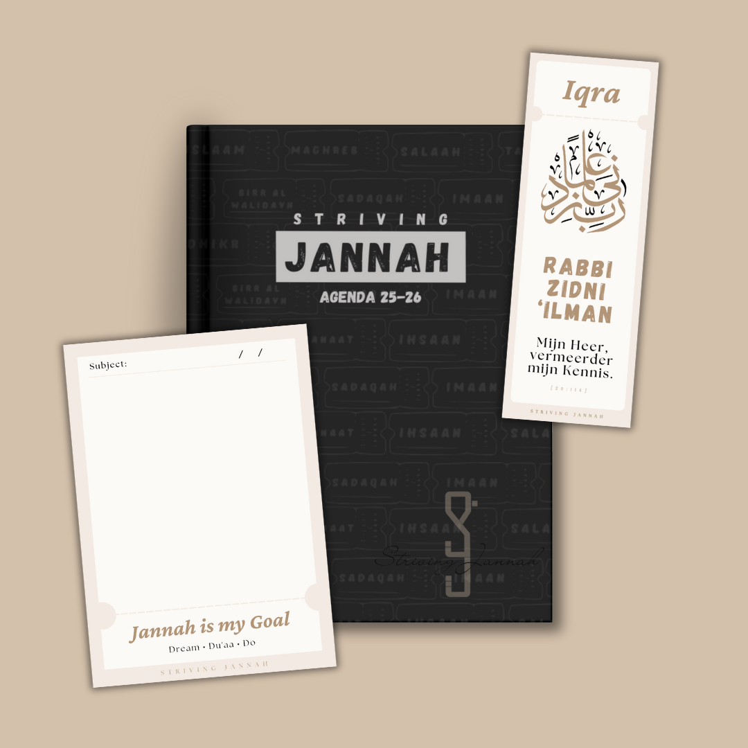 Striving Jannah Schoolagenda 2025-2026 | 1447 h.