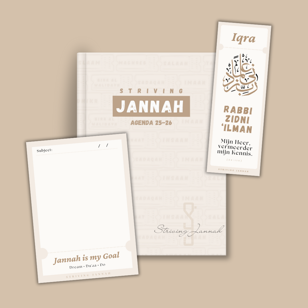 Striving Jannah Schoolagenda 2025-2026 | 1447 h.
