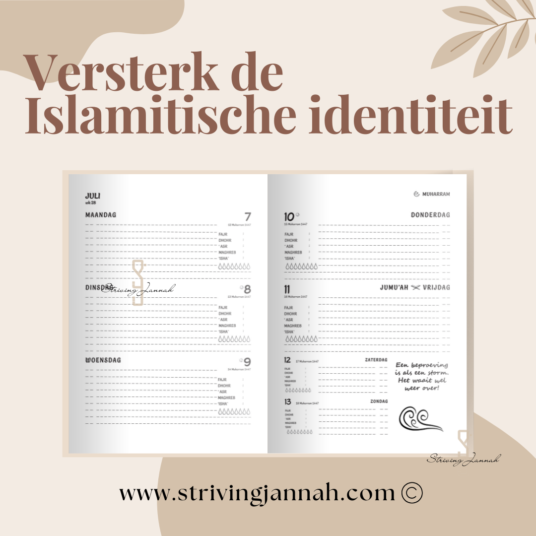 Striving Jannah Schoolagenda 2025-2026 | 1447 h.